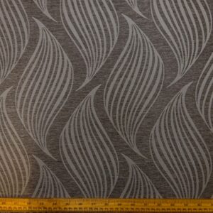 Curtain Fabric Swish Twirl Two Tone Grey