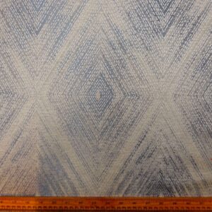 Curtain Fabric Slanted Squares Beige Grey