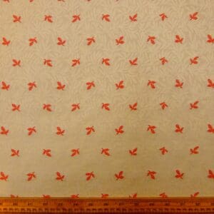 Curtain Fabric Will Of The Wisp Cream Terracotta