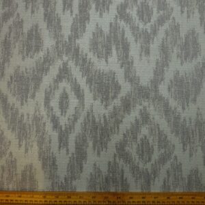 Curtain Fabric Zig Zag Diamond Two Tone Grey