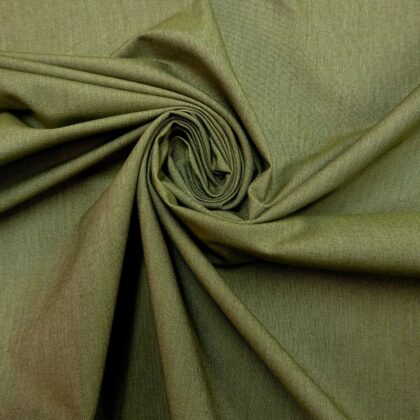 Cotton Fabric Chambray Denim Sage