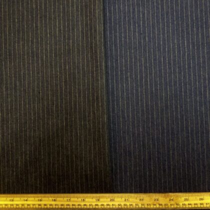 Denim Fabric Stretch Cotton Gold Pin Stripe