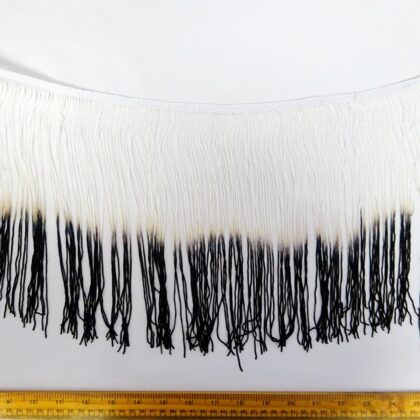 Ombre Fringe 10inch White to Black