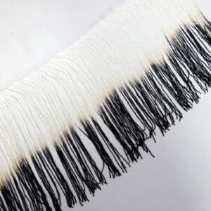 Ombre Fringe 10inch White to Black