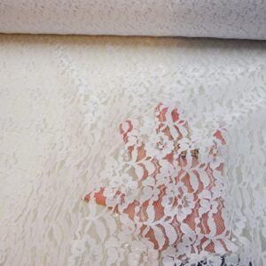 Lace Fabric Corded Maxine And Molly White