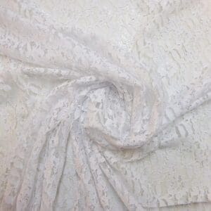 Lace Fabric Corded Maxine And Molly White