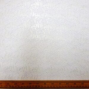 Lace Fabric Scallop Bouquet White