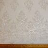 Lace Fabric Bridal Scalloped Sequinned English Snow Drop Ivory