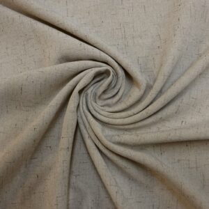 Soft Linen Look Fabric Taupe Fleck Beige