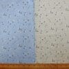 Linen Look Fabric Suiting Light Weight Sprig Cluster Floral