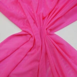 Body Netting Fabric Stretch Plain Cerise