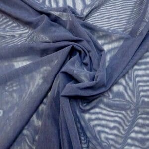 Body Netting Fabric Stretch Plain Navy