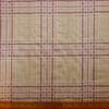 Quilting Fabric Cotton Canvas Plaid Cream Mauve