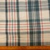 Quilting Fabric Cotton Canvas Plaid Cream Denim Red