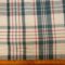 Quilting Fabric Cotton Canvas Plaid Cream Denim Red