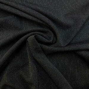 Suiting Fabric Pinny Finny Stripe Black