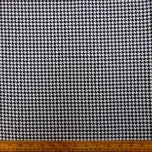 Suiting Fabric Another Classic Dog Tooth Check Black White
