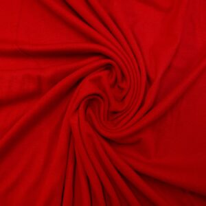 T-shirting Fabric Ribbed Effect Red