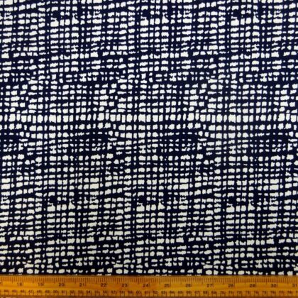 T-Shirting Fabric Seedie Lattice Navy