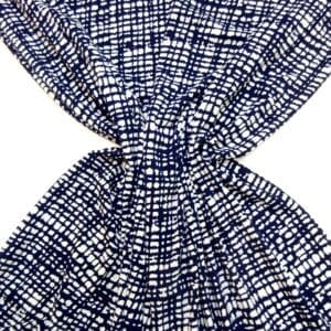 T-Shirting Fabric Seedie Lattice Navy