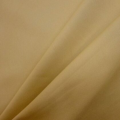 Canvas Fabric Plain Dark Vanilla