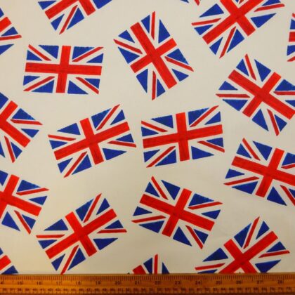 Cotton Fabric Union Jack Flags