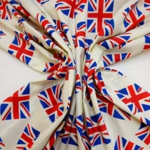 Cotton Fabric Union Jack Flags