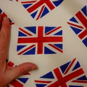 Cotton Fabric Union Jack Flags