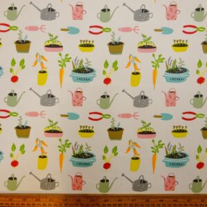 Cotton Canvas Fabric Gardeners World