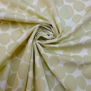 Cotton Canvas Fabric Brighton Bubbles Ivory/Beige