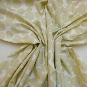 Cotton Canvas Fabric Brighton Bubbles Ivory/Beige