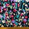 Crepe De Chine Fabric Ravello Fiesta Floral Black Multi
