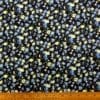 Crepe De Chine Fabric Vienna Violas Yellow Blue Black