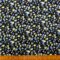 Crepe De Chine Fabric Vienna Violas Yellow Blue Black