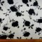 Crepe De Chine Fabric Shadow Flower Black White