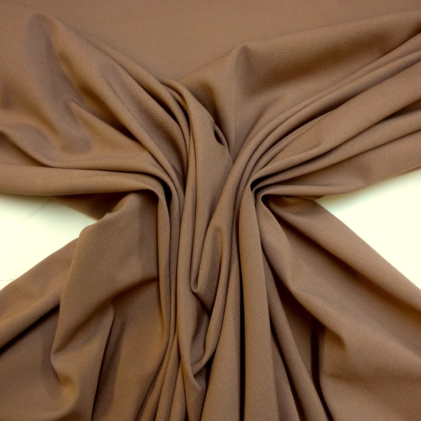 Crepe Fabric Soft Flow Bamboo Finish Beige Caramel