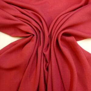 Crepe Fabric Soft And Flowing Plain Raspberry