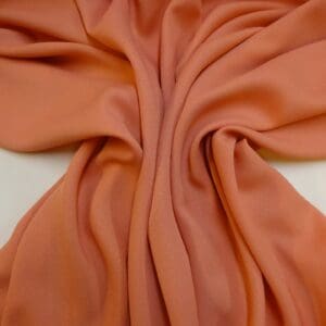 Crepe Fabric Soft And Flowing Plain Coral