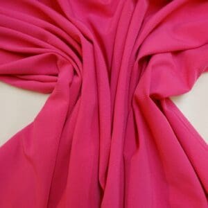 Crepe Fabric Soft Flow Sea Wave Crinkle Cerise