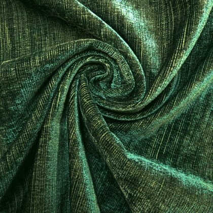 Curtain Upholstery Fabric Chenille Racing Green