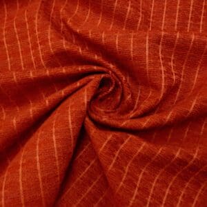 Curtain Upholstery Fabric Tapestry Blocks Terracotta