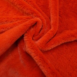 Faux Fur Fabric Soft Supreme Burnt Orange