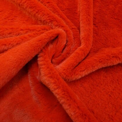 Faux Fur Fabric Soft Supreme Burnt Orange