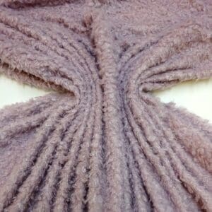 Faux Fur Fabric Curly Mavis Mauve