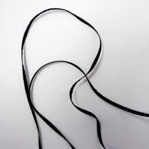 Suede Thonging 3mm Flat Black