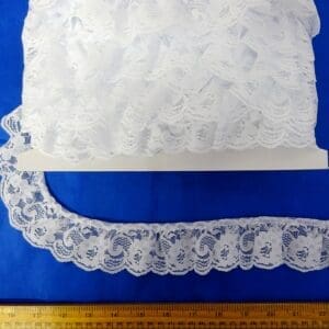 Lace Trimming 5cm Frilled Code 5660 White