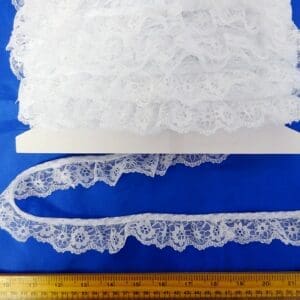 Lace Trimming 35mm Frilled Code 531 White