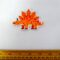 Sew On Motif Patch Dino-saurus Burnt Orange