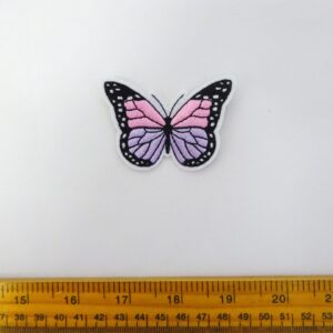 Sew On Motif Patch Butterfly Pink