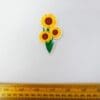 Sew On Motif Patch Sunflowers Yellow